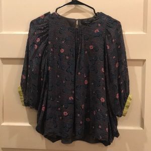 Anthroplogie Sita Murt Floral Blouse